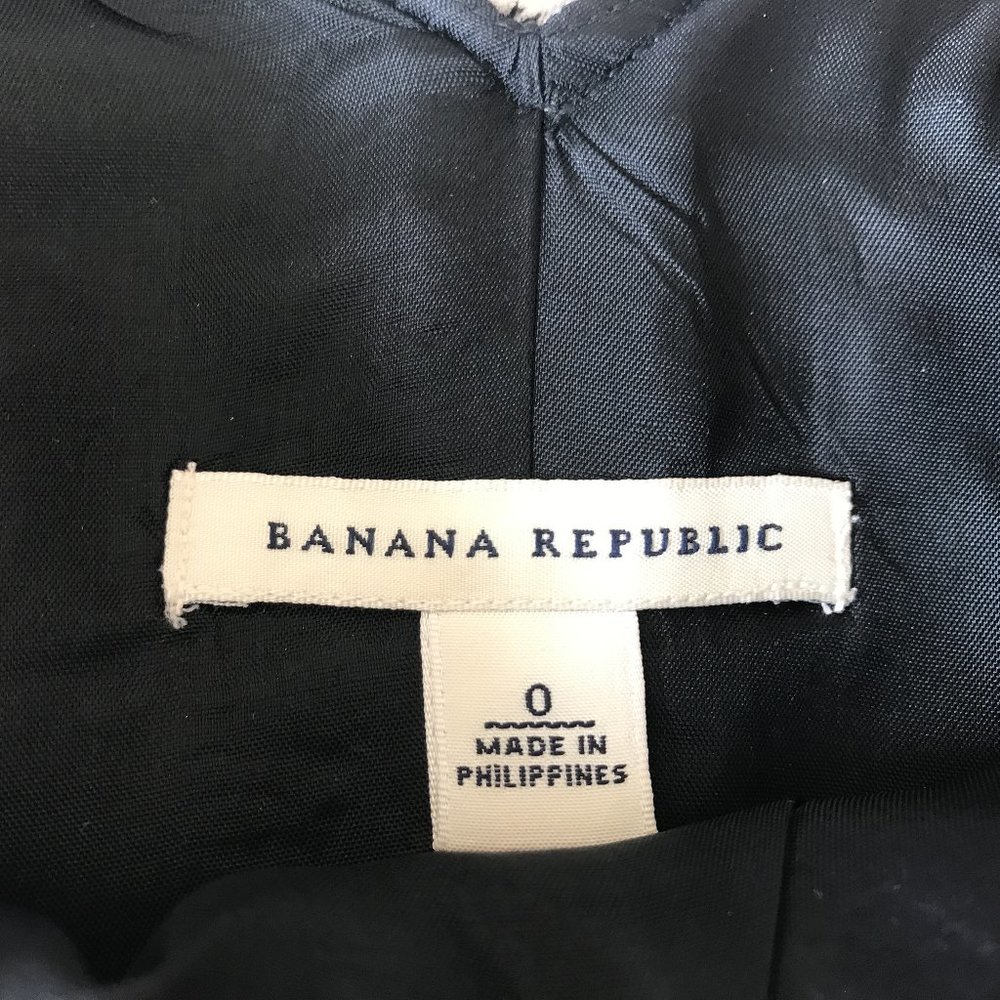 BANANA REPUBLIC, Tweed, Wool Blend, Gray, Herringbone, Shift Dress, Size 0 - Picture 6 of 6
